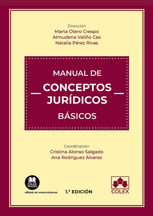 MANUAL DE CONCEPTOS JURIDICOS BASICOS | portada del libro