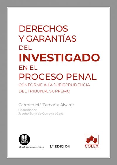 DERECHOS Y GARANTIAS DEL INVESTIGADO EN EL PROCESO PENAL, de ZAMARRA ALVAREZ, CARMEN MARIA | portada del libro