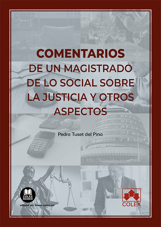 COMENTARIOS DE UN MAGISTRADO DE LO SOCIAL, de TUSET DEL PINO | portada del libro