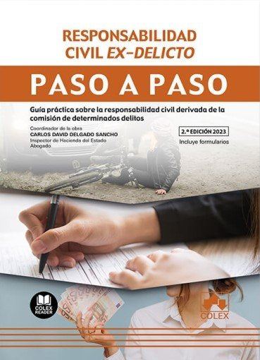 RESPONSABILIDAD CIVIL EX DELICTO PASO A PASO, de CARLOS DAVID DELGADO SANCHO | portada del libro