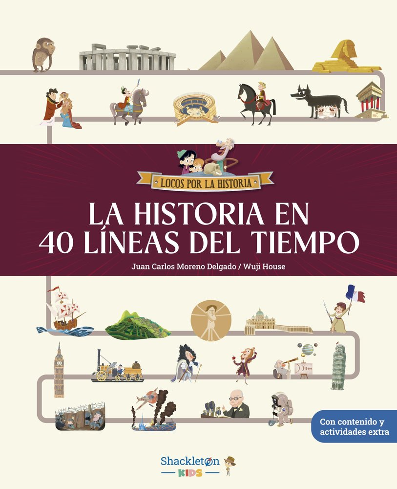 HISTORIA EN 40 LINEAS DEL TIEMPO,LA, de MORENO DELGADO,JUAN CARLOS | portada del libro
