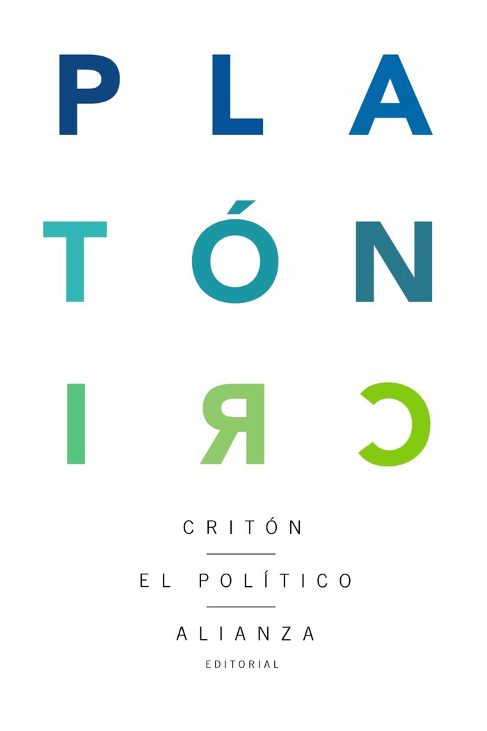 Critón. El político, de Platón | portada del libro