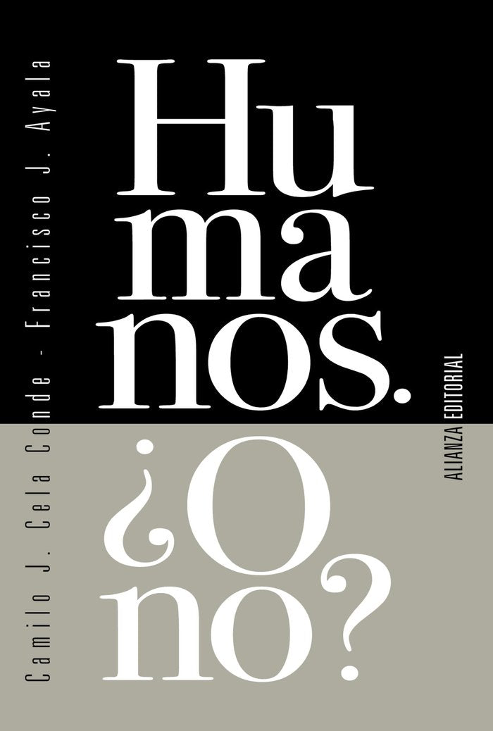 Humanos. ¿O no?, de Cela Conde, Camilo J. | portada del libro