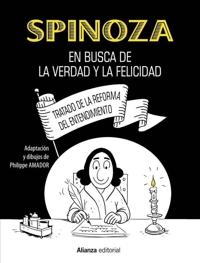 SPINOZA EN BUSCA DE LA VERDAD Y LA FELICIDAD [COMIC], de AMADOR, PHILIPPE | portada del libro