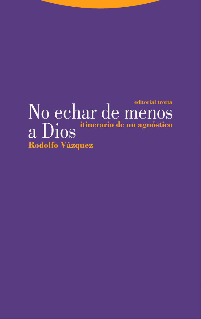 NO ECHAR DE MENOS A DIOS, de VAZQUEZ | portada del libro