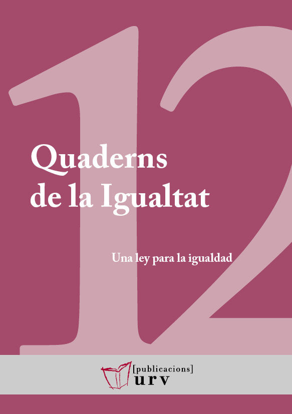 UNA LEY PARA LA IGUALDAD, de VARIOS AUTORES | portada del libro
