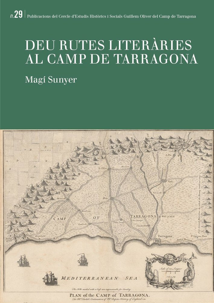 DEU RUTES LITERARIES AL CAMP DE TARRAGONA, de SUNYER MOLNE, MAGI | portada del libro