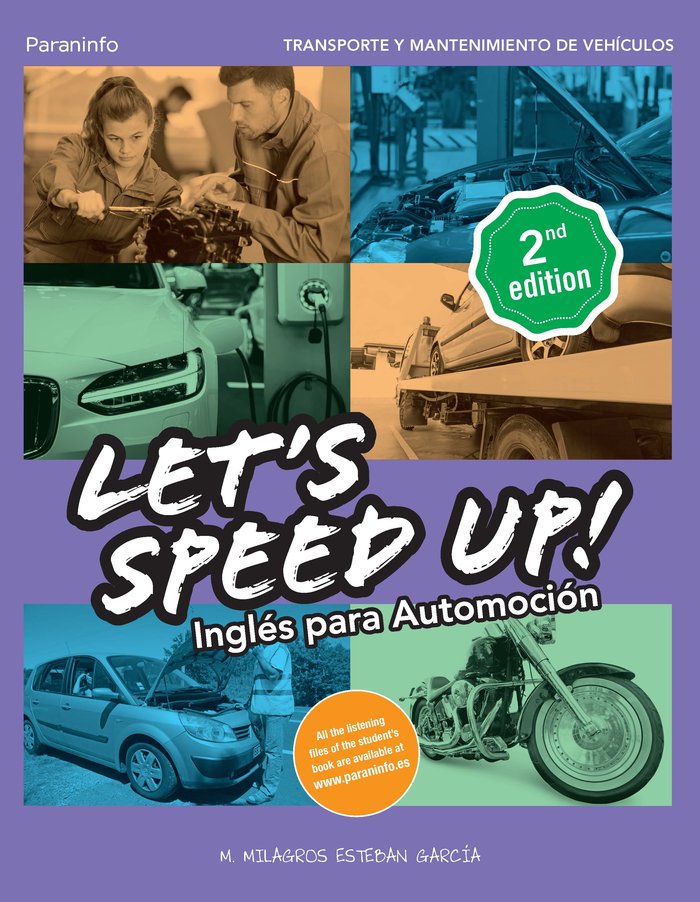 Let´s Speed Up! Inglés para Automoción. 2.ª Ed. 2021, de ESTEBAN GARCÍA, MARÍA DE LOS MILAGROS | portada del libro