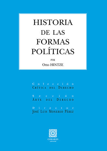 HISTORIA DE LAS FORMAS POLITICAS, de HINTZE, OTTO | portada del libro