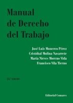 MANUAL DE DERECHO DEL TRABAJO 2025, de José Luis Monereo Pérez | portada del libro