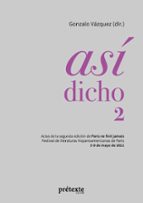 Así dicho 2, de Gonzalo Vázquez | portada del libro