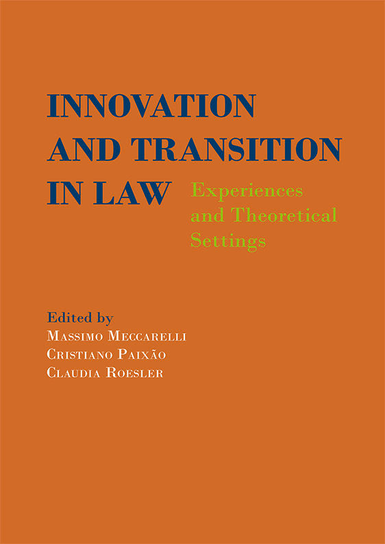 Innovation and Transition in Law: Experiences and Theoretical Settings, de Meccarelli, Massimo | portada del libro