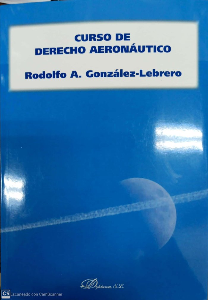Curso de Derecho Aeronáutico, de González-Lebrero y Martínez, Rodolfo-Ángel | portada del libro