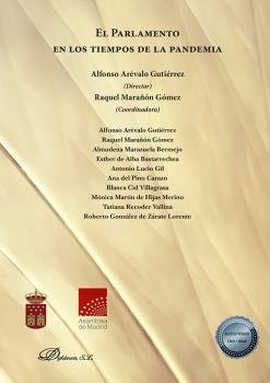 El Parlamento en los tiempos de la pandemia, de AREVALO GUTIERREZ, ALFONSO | portada del libro