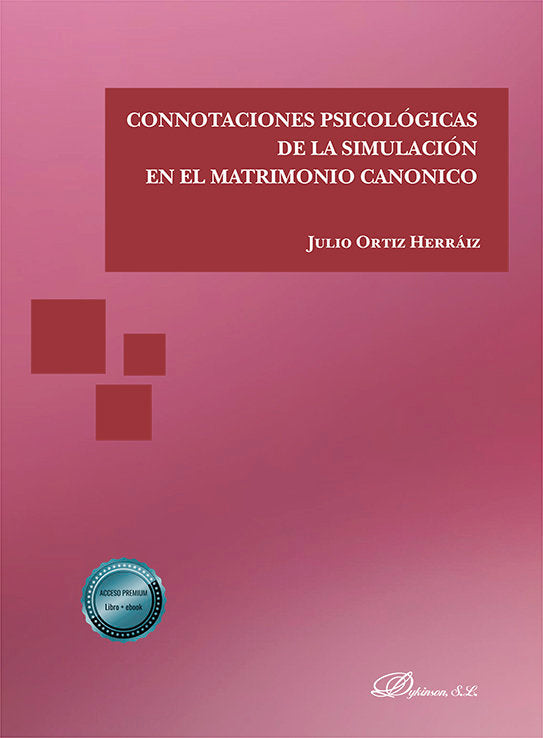 CONNOTACIONES PSICOLOGICAS DE LA SIMULACION EN EL MATRIMONIO, de ORTIZ HERRAIZ, JULIO | portada del libro