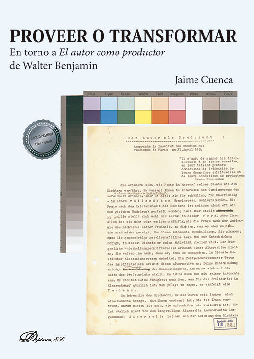 Proveer o transformar, de CUENCA AMIGO, JAIME | portada del libro