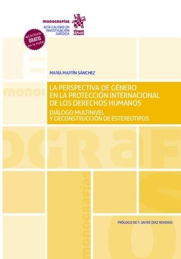 PERSPECTIVA DE GENERO EN LA PROTECCION INTERNACIONAL DE LOS DEREC, de MARTIN SANCHEZ | portada del libro