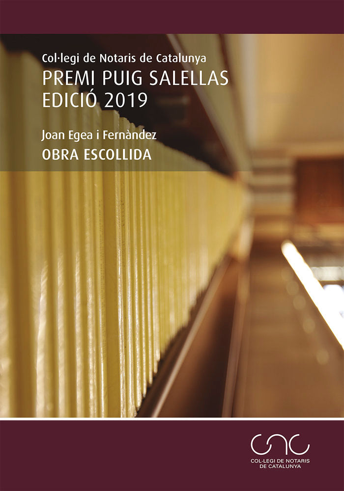 PREMI PUIG SALELLAS 2019. JOAN EGEA, de EGEA FERNANDEZ, JOAN | portada del libro