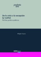 DE LA CRISIS A LA EXCEPCION (Y VUELTA), de Miguel Ayuso | portada del libro