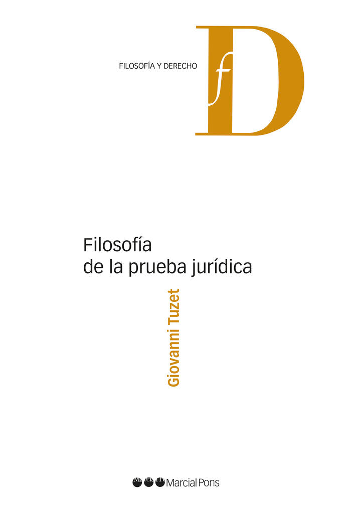 FILOSOFIA DE LA PRUEBA JURIDICA, de TUZET, GIOVANNI | portada del libro