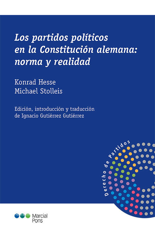 LOS PARTIDOS POLITICOS EN LA CONSTITUCION ALEMANA NORMA Y R, de HESSE,KONRAD | portada del libro