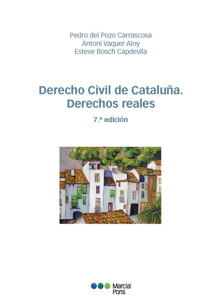 DERECHO CIVIL DE CATALUÑA. DERECHOS REALES (7ª ED.)., de POZO CARRASCOSA, PEDRO DEL | portada del libro
