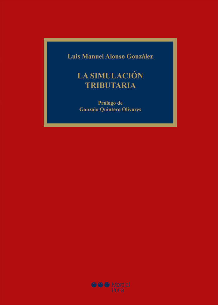 LA SIMULACION TRIBUTARIA, de ALONSO GONZALEZ, LUIS MANUEL | portada del libro