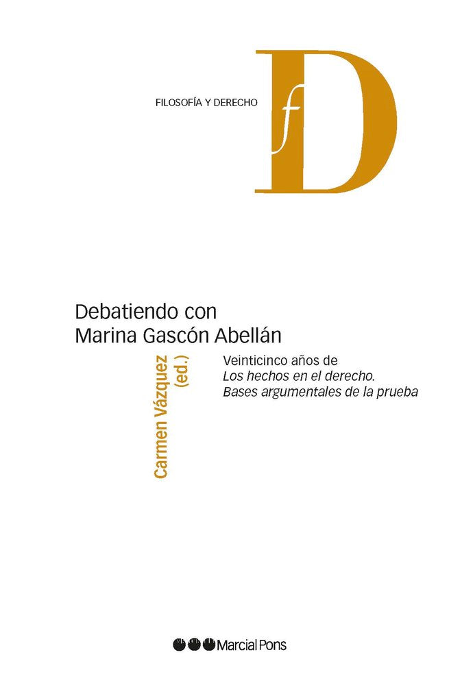 DEBATIENDO CON MARINA GASCON ABELLAN, de VAZQUEZ ,CARMEN | portada del libro
