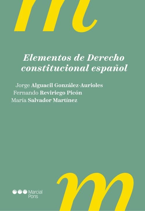 ELEMENTOS DE DERECHO CONSTITUCIONAL ESPAÑOL 4ª ED | portada del libro