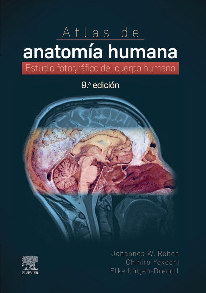 ATLAS DE ANATOMIA HUMANA (9ª ED.), de ROHEN | portada del libro