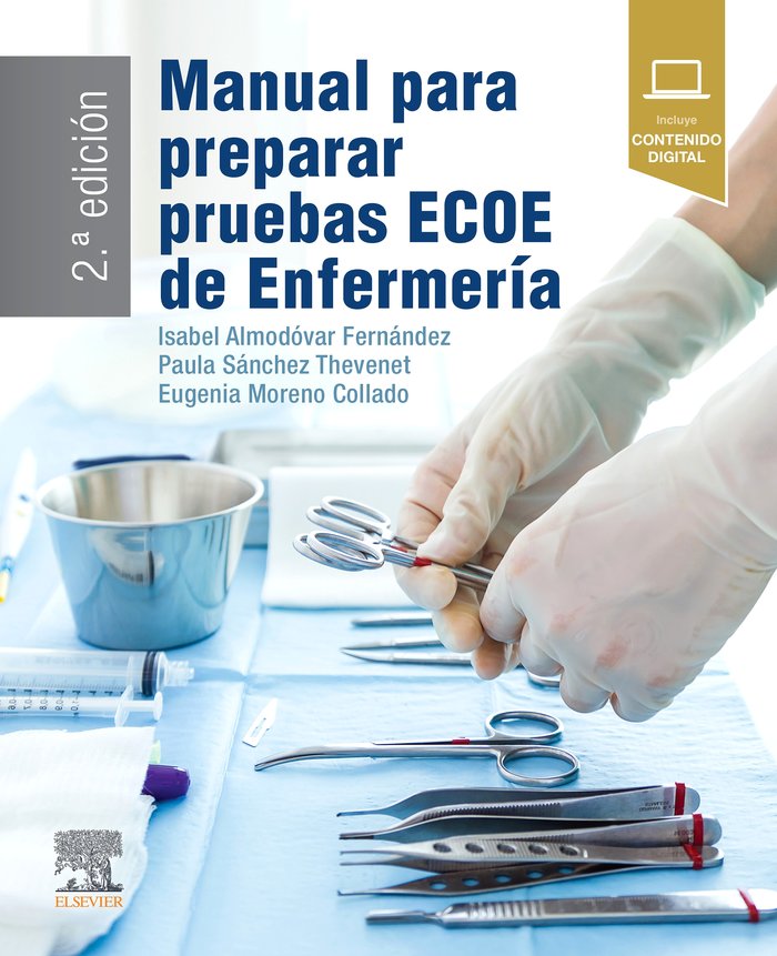 MANUAL PARA PREPARAR PRUEBAS ECOE DE ENFERMERIA, de ALMODOVAR | portada del libro