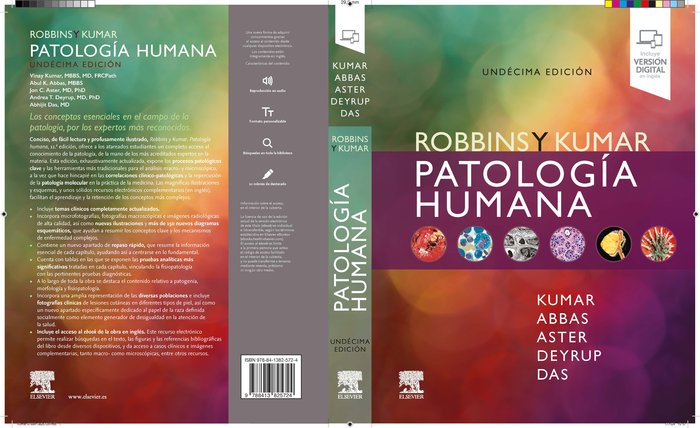 ROBBINS Y KUMAR PATOLOGIA HUMANA 11ª ED, de KUMAR | portada del libro