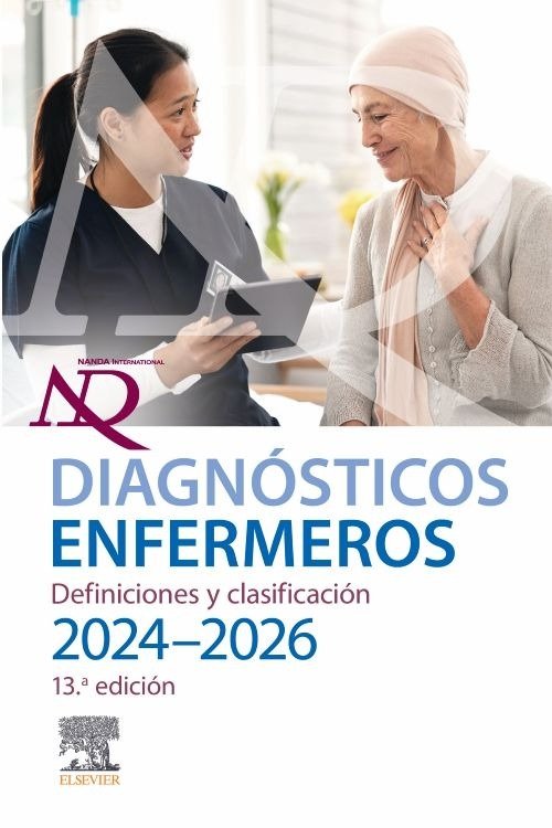 DIAGNOSTICO ENFERMEROS DEFINICIONES Y CLASIFICACION 24 25, de NANDA | portada del libro