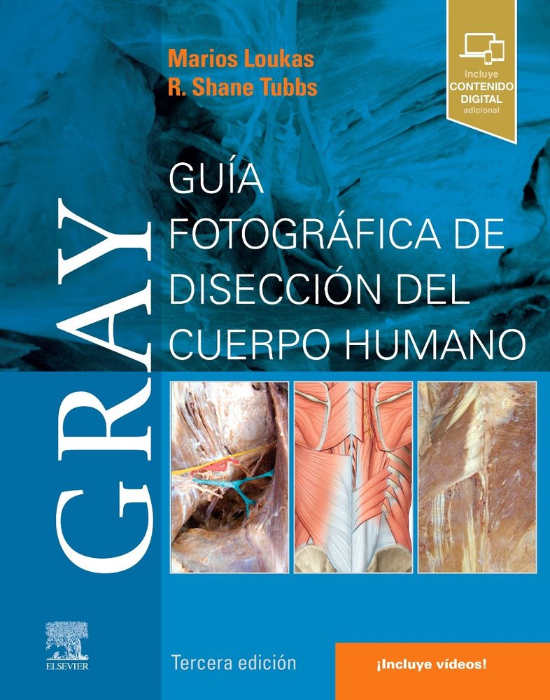 GRAY GUIA FOTOGRAFICA DE DISECCION DEL CUERPO HUMANO 3ª ED, de LOUKAS,M | portada del libro