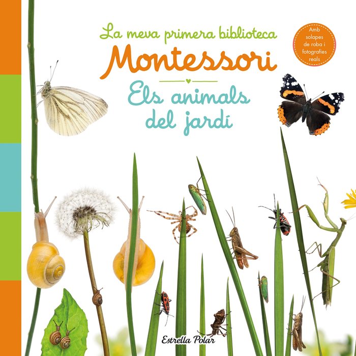 ELS ANIMALS DEL JARDI. LA MEVA PRIMERA BIBLIOTECA MONTESSORI, de AA. VV. | portada del libro