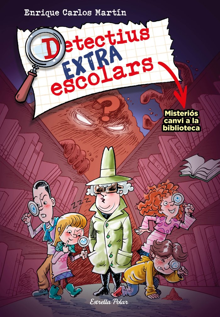 DETECTIUS EXTRAESCOLARS 1 MISTERIOS CANVI A LA BIBLIOTECA, de MARTIN, ENRIQUE CARLOS | portada del libro