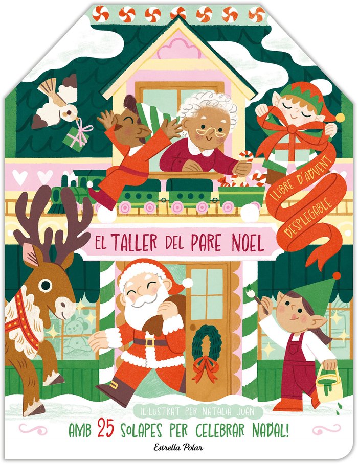 El taller del Pare Noel. Llibre d'Advent desplegable, de JUAN ABELLO, NAT·LIA | portada del libro