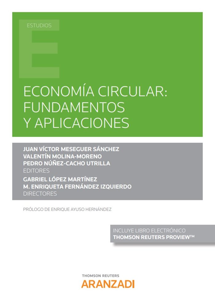 ECONOMIA CIRCULAR FUNDAMENTOS Y APLICACIONES, de LOPEZ MARTINEZ,GABRIEL | portada del libro