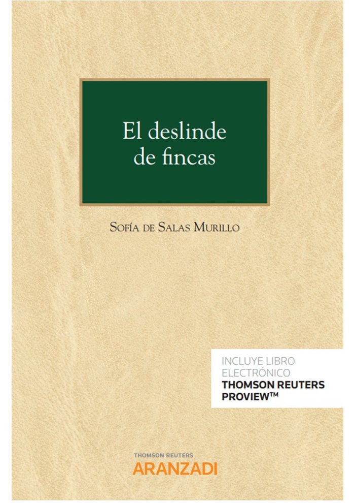 DESLINDE DE FINCAS,EL DUO, de DE SALAS MURILLO,SOFIA | portada del libro