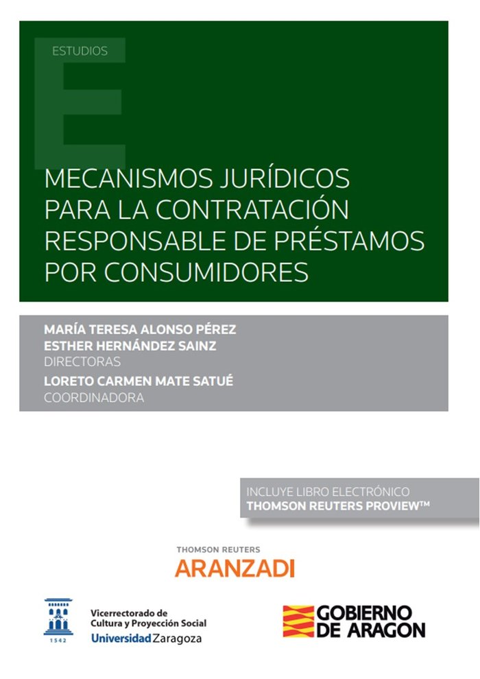 MECANISMOS JURIDICOS PARA LA CONTRATACION RESPONSABLE DE PRE, de ALONSO PEREZ, MARIA TERESA | portada del libro