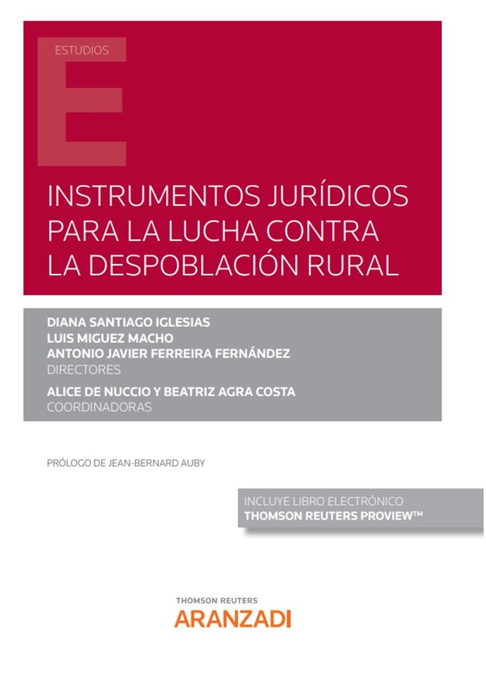 INSTRUMENTOS JURIDICOS PARA LA LUCHA CONTRA LA DESPOBLACION, de ALICE DE NUCCIO | portada del libro
