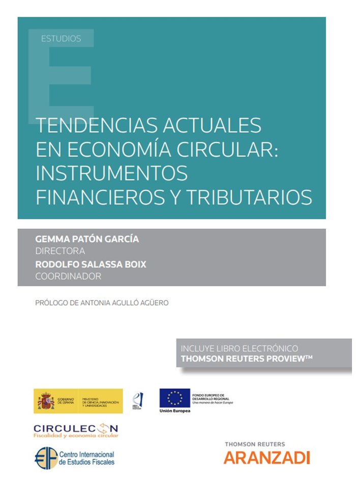 TENDENCIAS ACTUALES EN ECONOMIA CIRCULAR INSTRUMENTOS FINANC, de GEMMA PATON GARCIA (DIRECTOR) | portada del libro