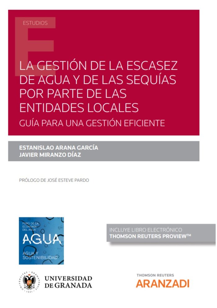 GESTION DE LA ESCASEZ DE AGUA Y DE LAS SEQUIAS POR PARTE DE | portada del libro