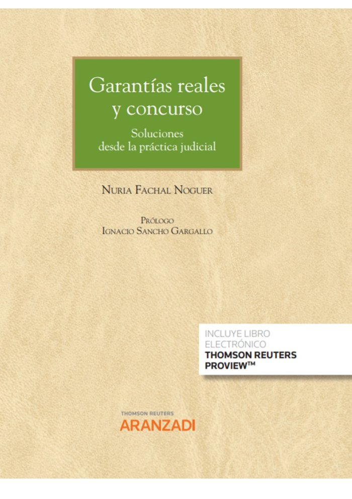 GARANTIAS REALES Y CONCURSO | portada del libro