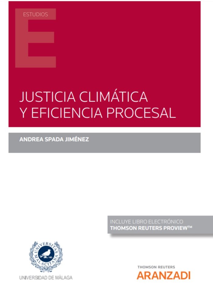JUSTICIA CLIMATICA Y EFICIENCIA PROCESAL | portada del libro
