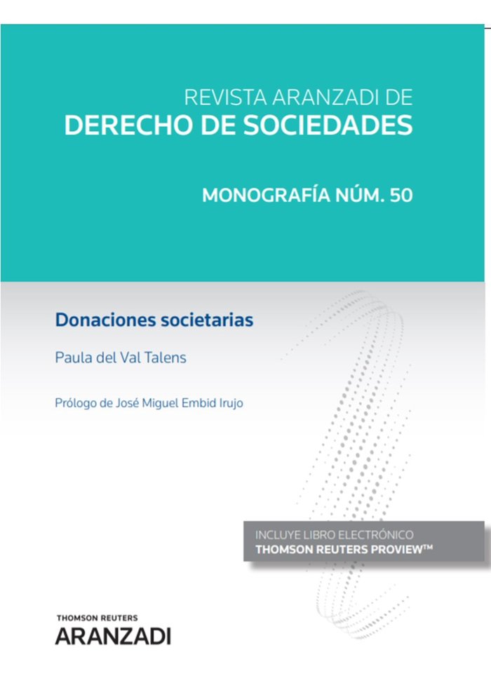 Donaciones societarias (Papel e-book) | portada del libro