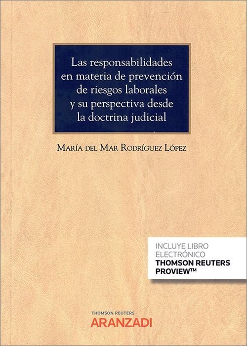 RESPONSABILIDADES EN MATERIA DE PREVENCION RIESGOS LABORALE, de MARIA LOPEZ | portada del libro