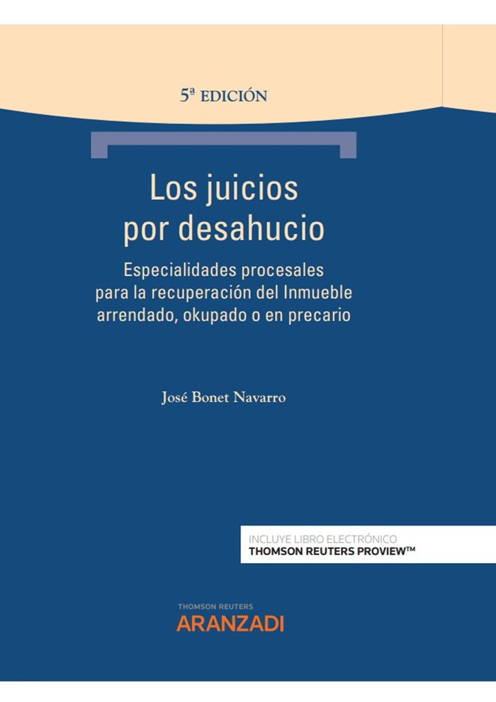 Juicios por desahucio, Los | portada del libro