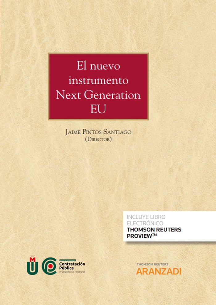 El nuevo instrumento Next Generation EU (Papel e-book), de JAIME PINTOS SANTIAGO | portada del libro