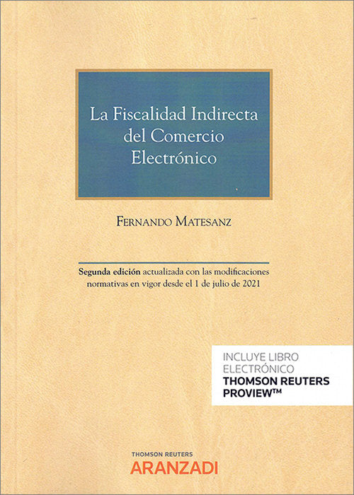 LA FISCALIDAD INDIRECTA DEL COMERCIO ELECTRONICO DUO, de FERNANDO MATESANZ | portada del libro